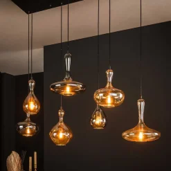 Hängelampe mit 7 verschiedenen Schirmen - Venture