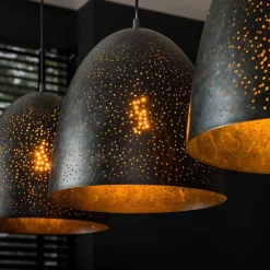 Hängeleuchte mit drei Metallschirmen - Catron