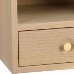 Hänge-Nachtkommode in Eiche White Wash - Loppa