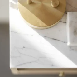 Hänge-Nachtkommode in Eiche White Wash - Loppa