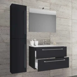 Hängende Badeinrichtung Set in Schwarz - Gloriella (dreiteilig)