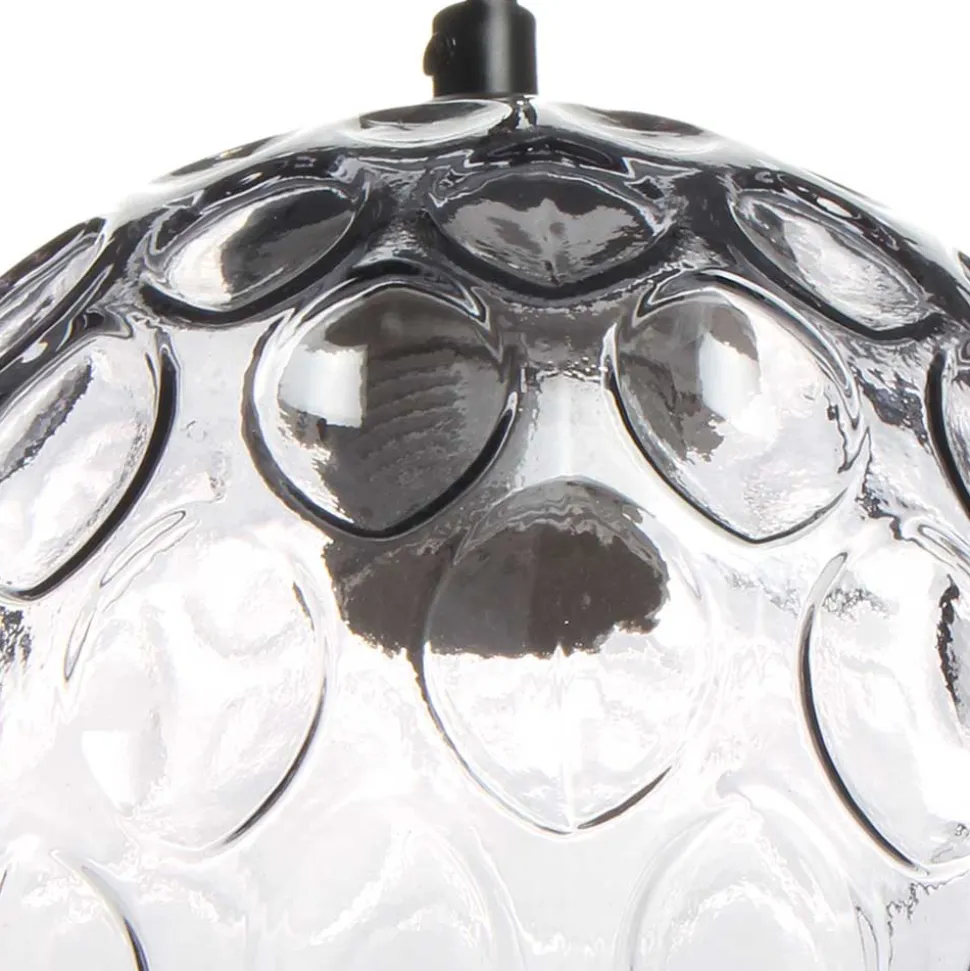 Hängende Designlampe aus Glas in Grau - Cavan