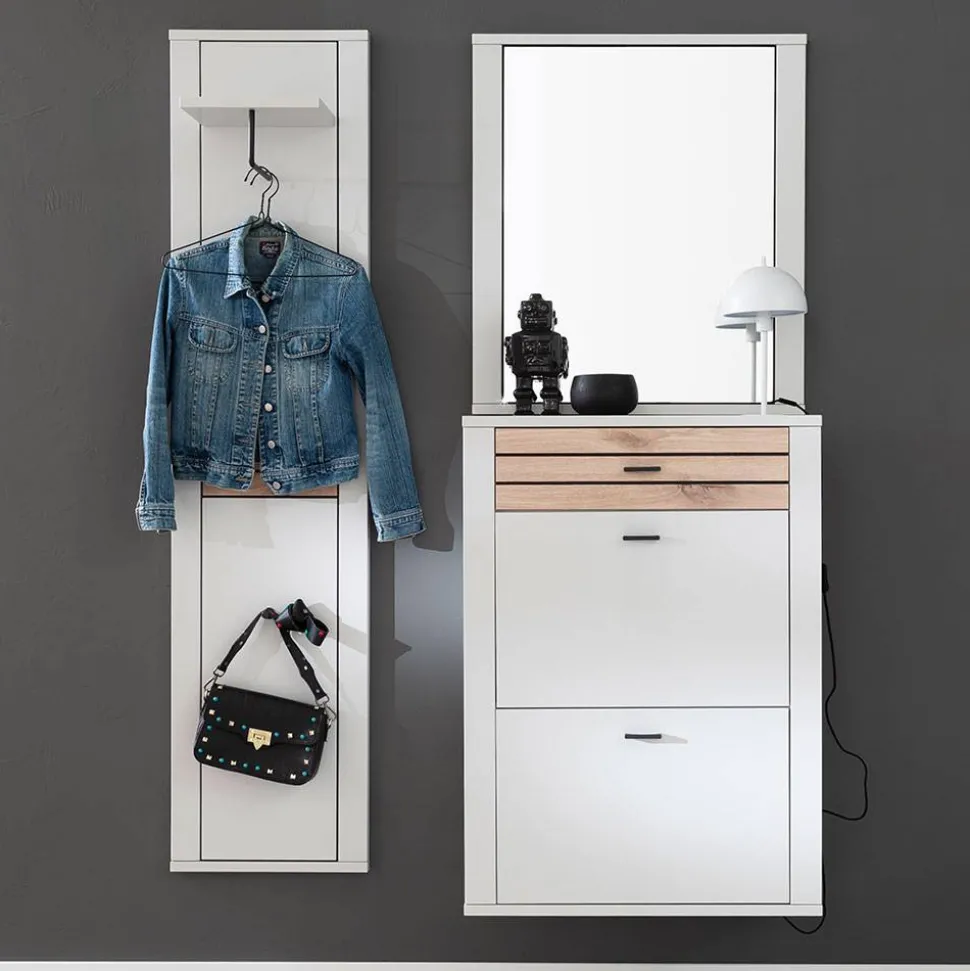 Hängende Dielenmöbel im Set - Ballina (dreiteilig)