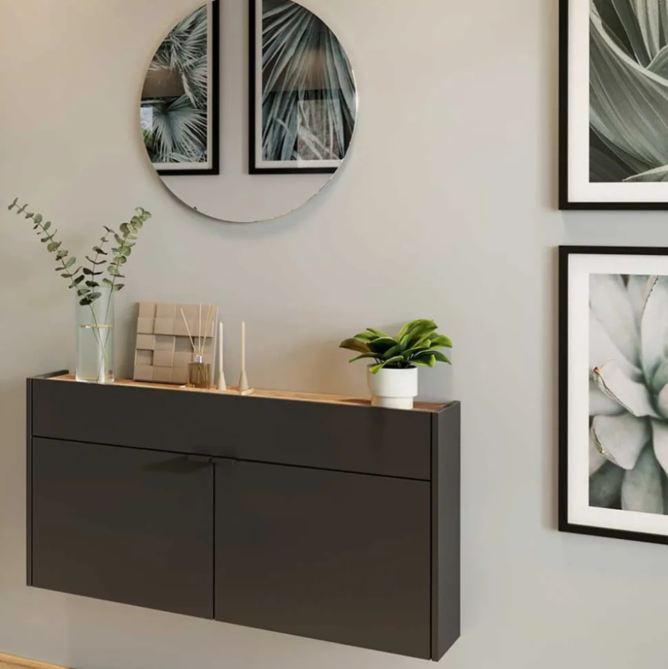 Hängende Flurkommode & Spiegel - Sidgarus (zweiteilig)