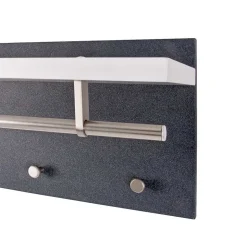 Hängende Garderobe Anin in Weiß Grau