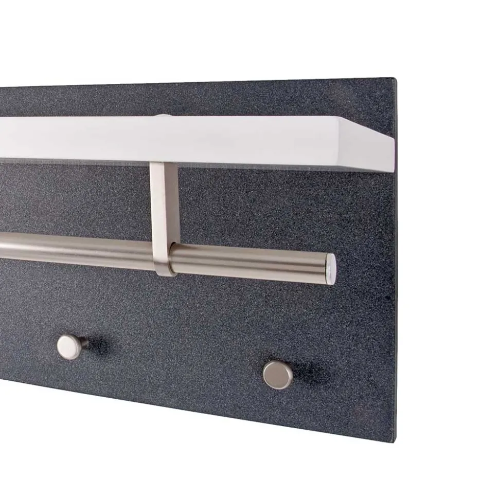 Hängende Garderobe Anin in Weiß Grau