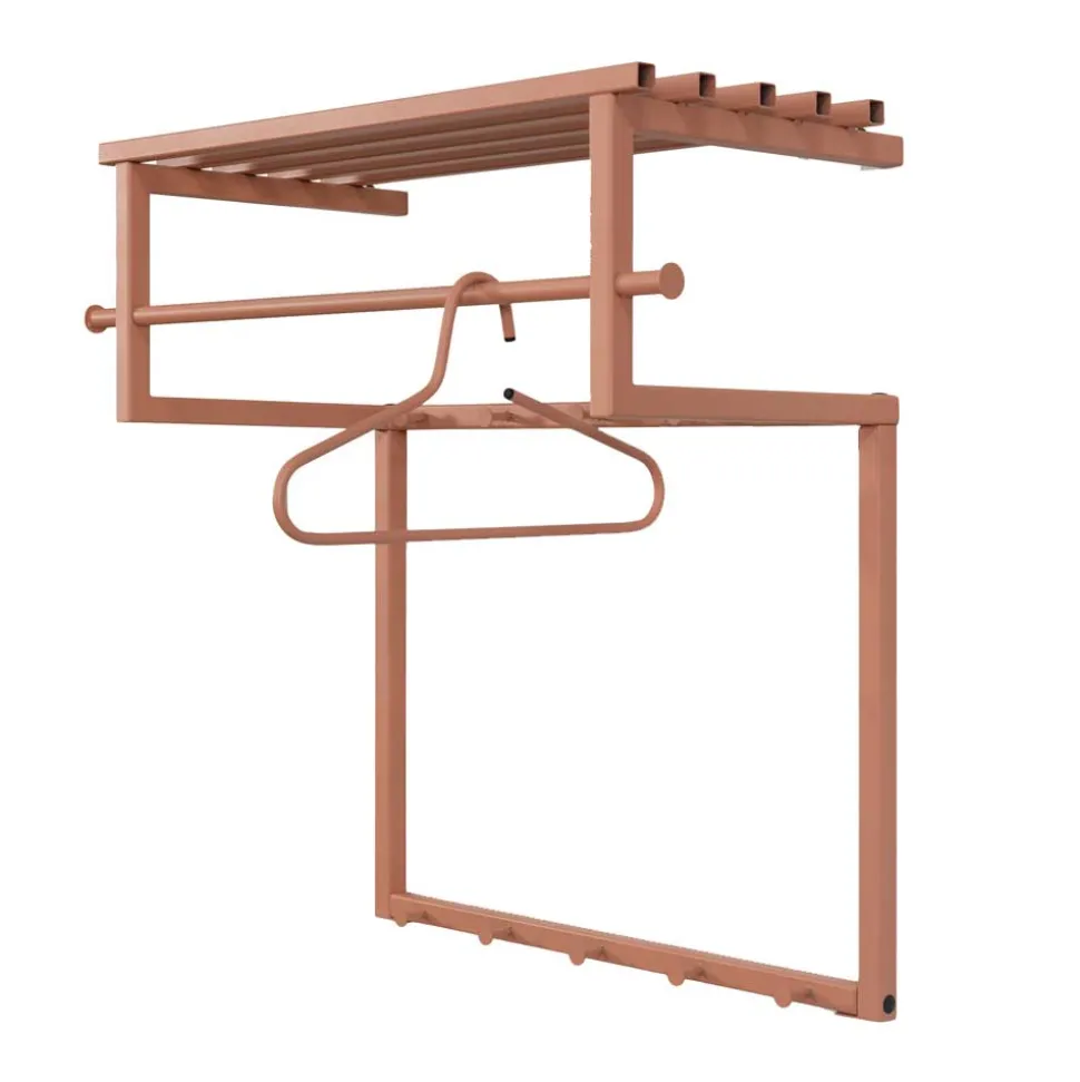 Hängende Garderobe in Terracotta - Onesty