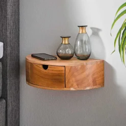 Hängende Nachtkonsole halbrund - Lessia