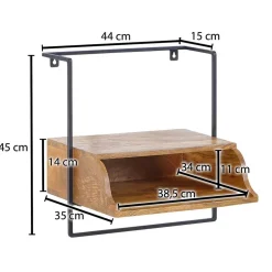 Hängende Nachtkonsole mit Fach - Just