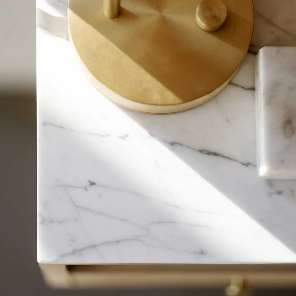 Hängende Nachtkonsole mit Fach & Schublade - Sanyra