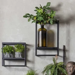 Hängende Regale in Schwarz - Heliawa (2er Set)