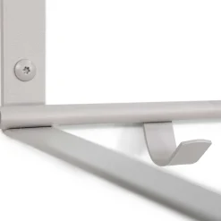 Hängende Stahlgarderobe in Taupe - Satroni