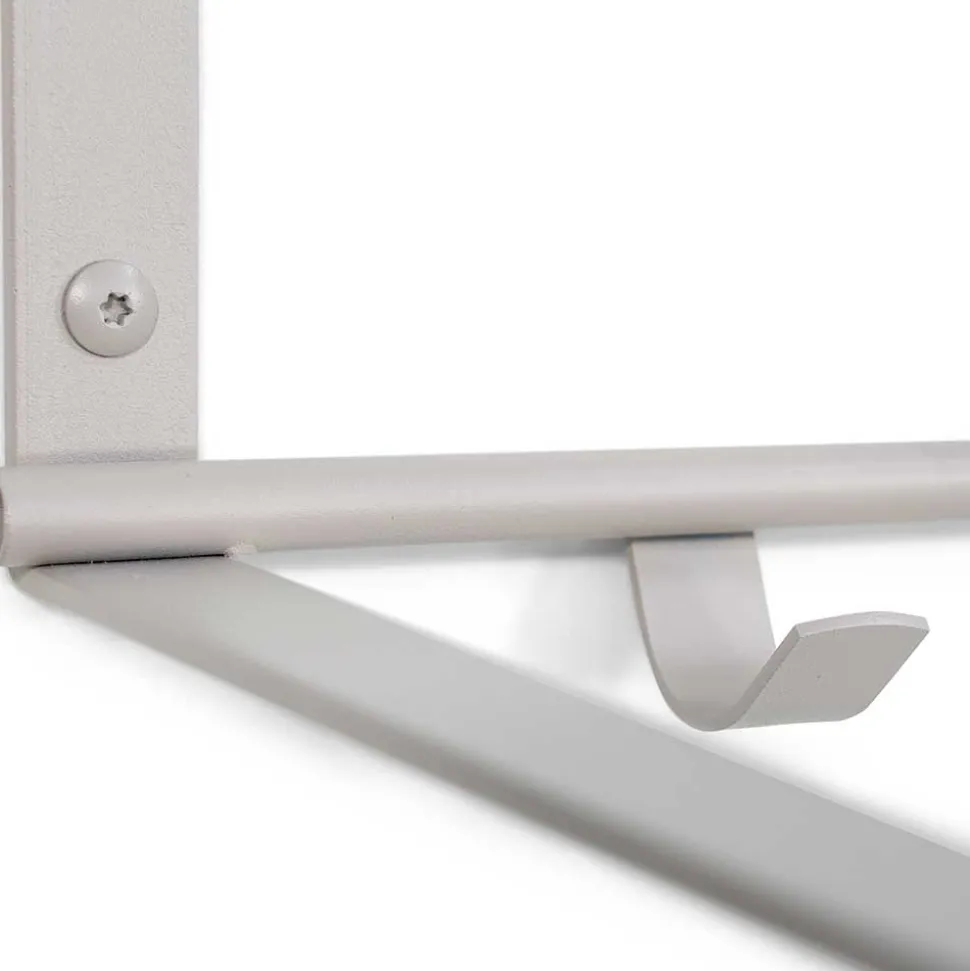 Hängende Stahlgarderobe in Taupe - Satroni