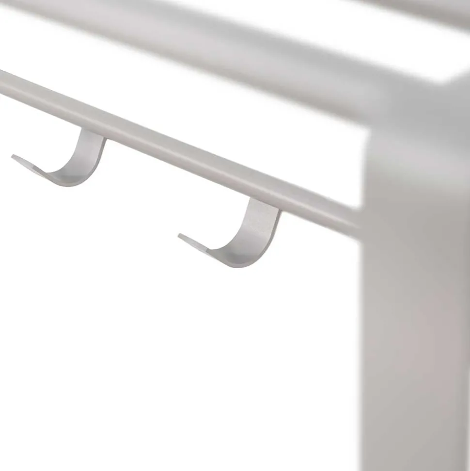 Hängende Stahlgarderobe in Taupe - Satroni