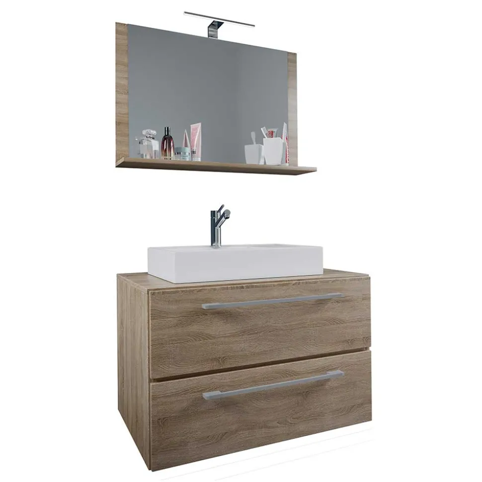 Hängender Bad Waschplatz modern - Caleena (zweiteilig)