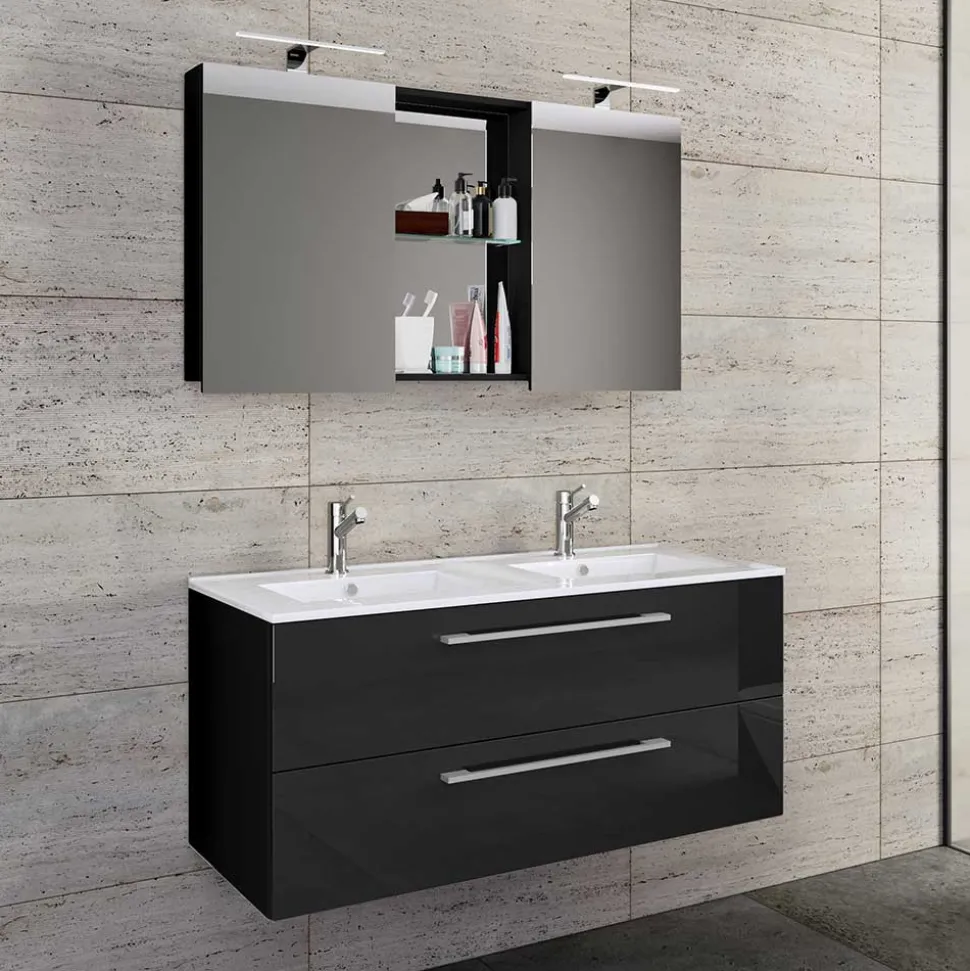 Hängender Doppel-Waschplatz Set - Vinkoja (zweiteilig)