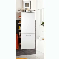 Hängender Midi-Badschrank in Weiß - Estateas