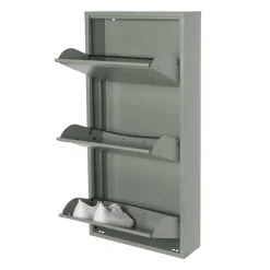 Hängender Schuhschrank in Graugrün - Bombasti