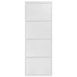 Hängender Schuhschrank Purista aus Stahl in Weiß