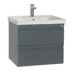 Hängender Waschtisch in Anthrazit - Idamoro