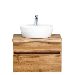 Hängender Waschtisch in Holzoptik - Drumias