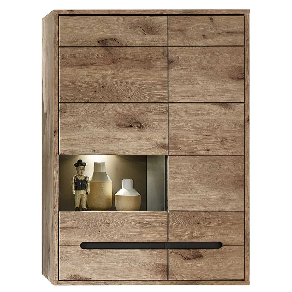 Hängeschrank mit Glas in Wildeiche NB - Zelio