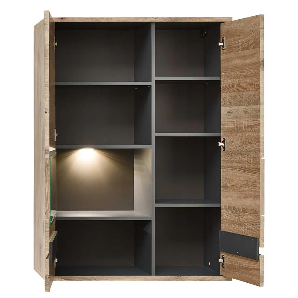 Hängeschrank mit Glas in Wildeiche NB - Zelio