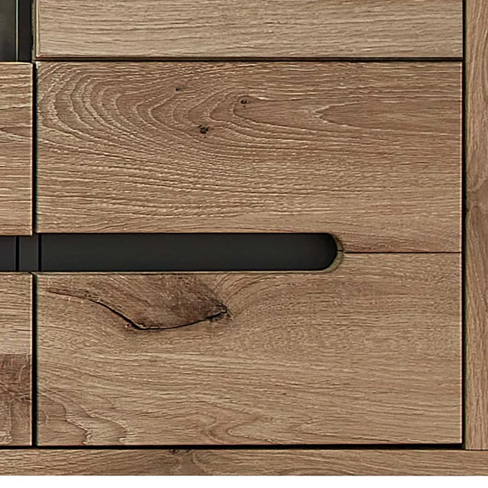 Hängeschrank mit Glas in Wildeiche NB - Zelio