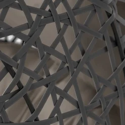 Hängesessel mit Gestell in Grau hell dunkel - Jueves