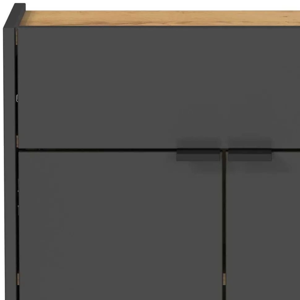 Hänge-Vertiko & Garderobe & Spiegel - Sidgarus (dreiteilig)