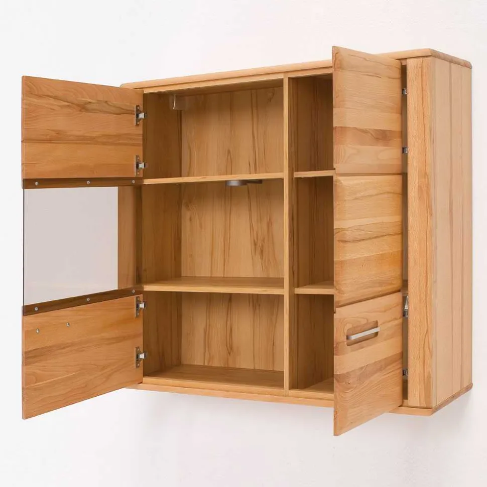 Hängevitrine Athias aus Kernbuche teilmassiv