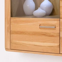 Hängevitrine Athias aus Kernbuche teilmassiv