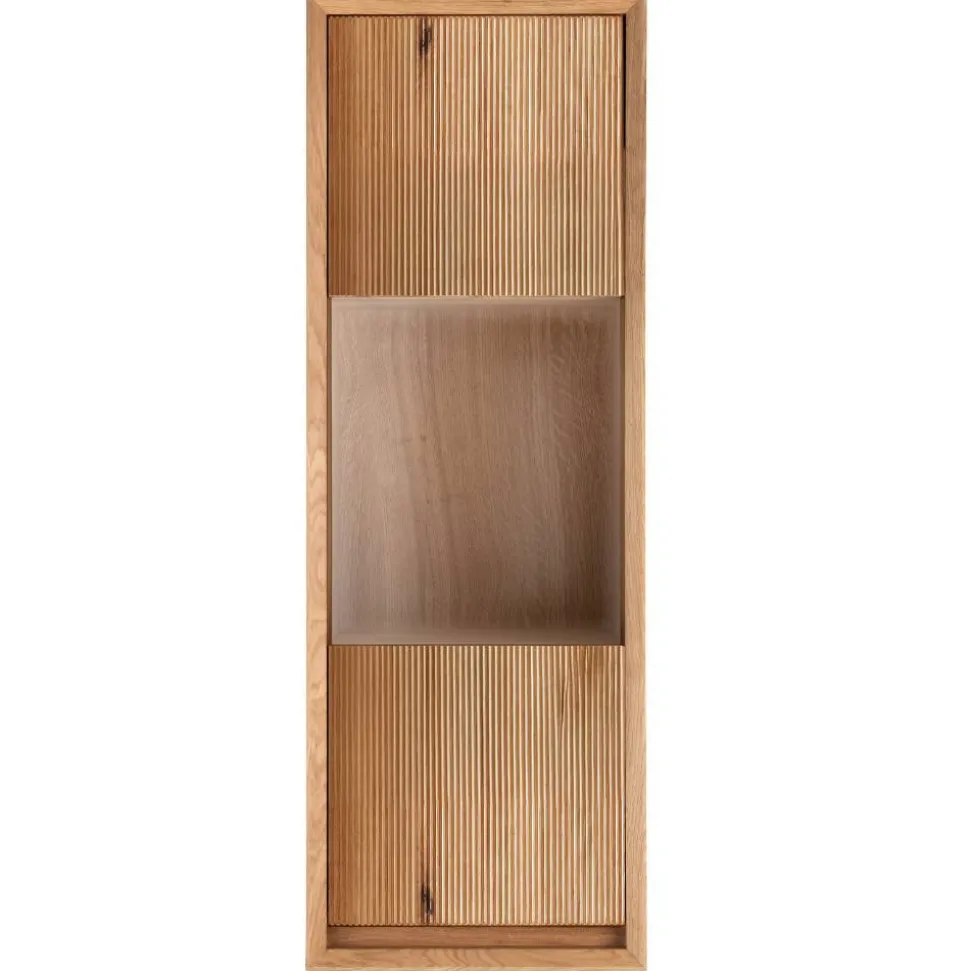 Hängevitrine aus Wildeiche Massivholz - Fredellia