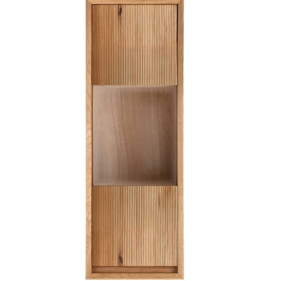 Hängevitrine aus Wildeiche Massivholz - Fredellia