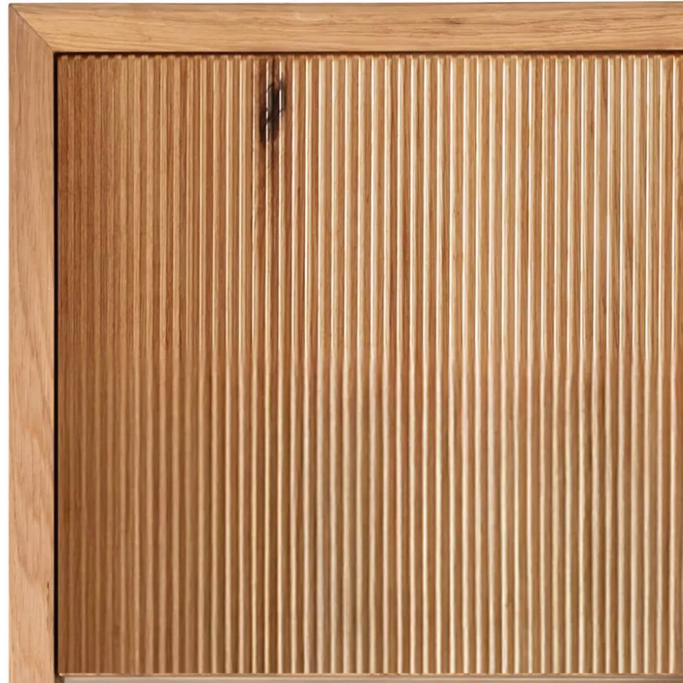 Hängevitrine aus Wildeiche Massivholz - Fredellia