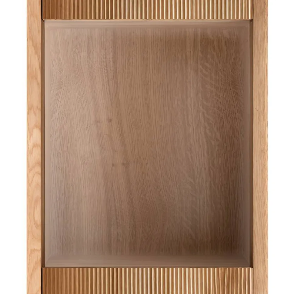 Hängevitrine aus Wildeiche Massivholz - Fredellia