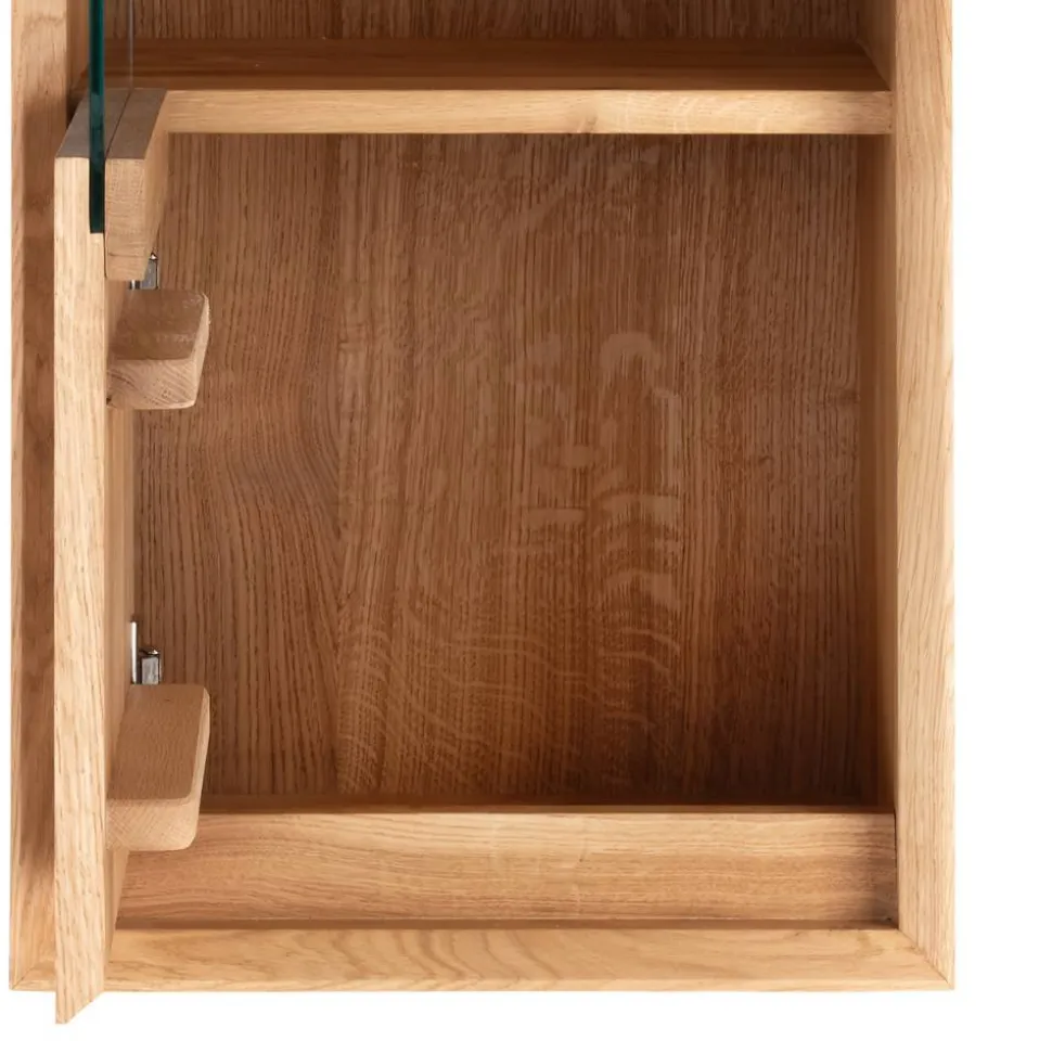 Hängevitrine aus Wildeiche Massivholz - Fredellia