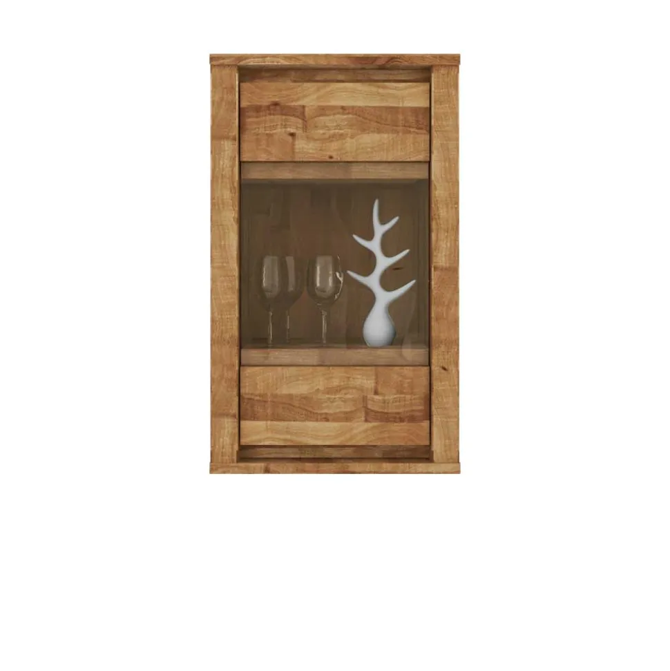 Hängevitrine Nadalia aus Wildeiche Massivholz