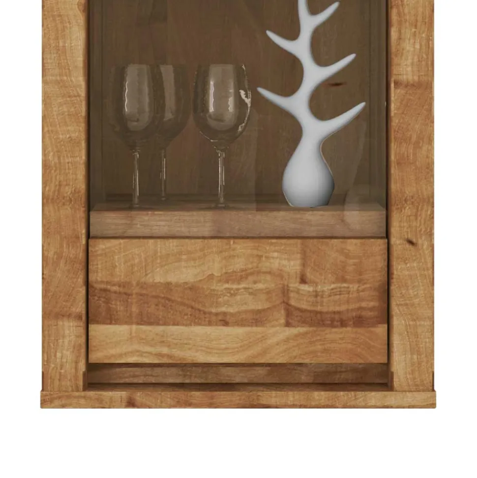 Hängevitrine Nadalia aus Wildeiche Massivholz