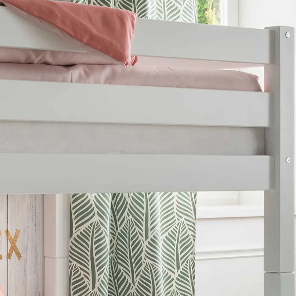 Hochbett & Einzelbett & Regal Set - Polar (zweiteilig)