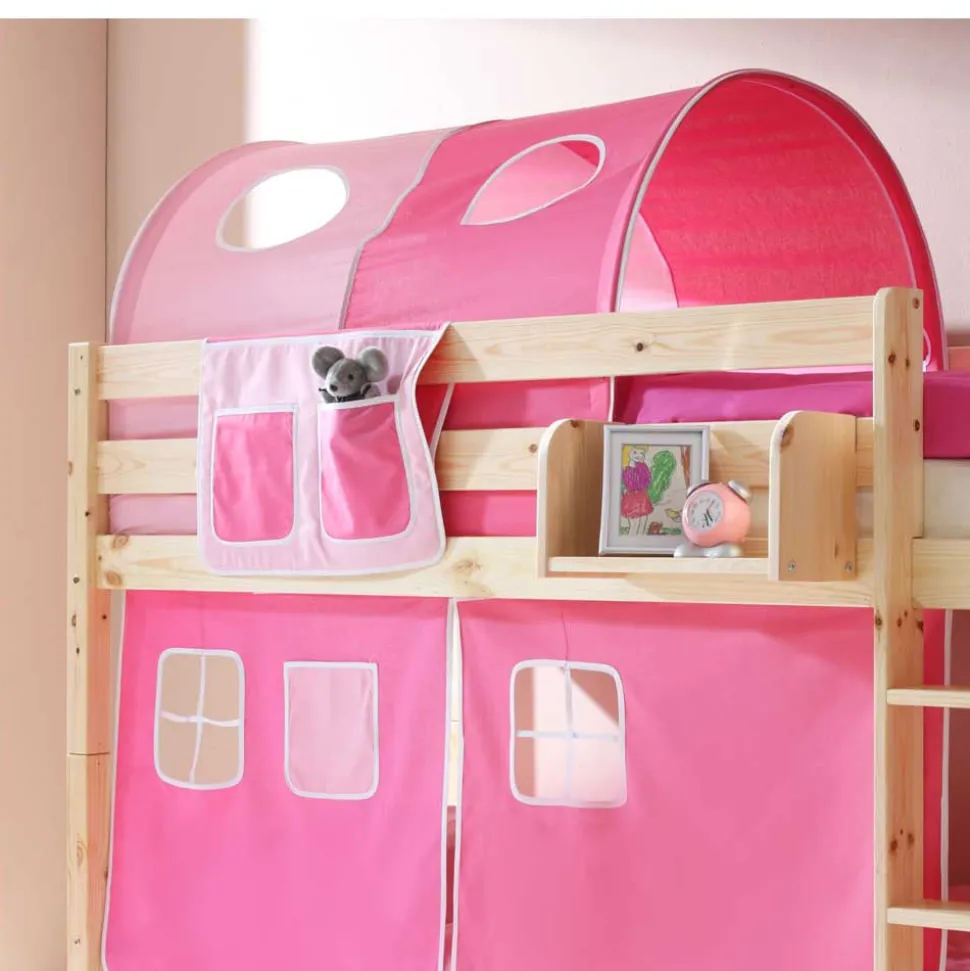 Hochbett Amy in Kiefer Massivholz