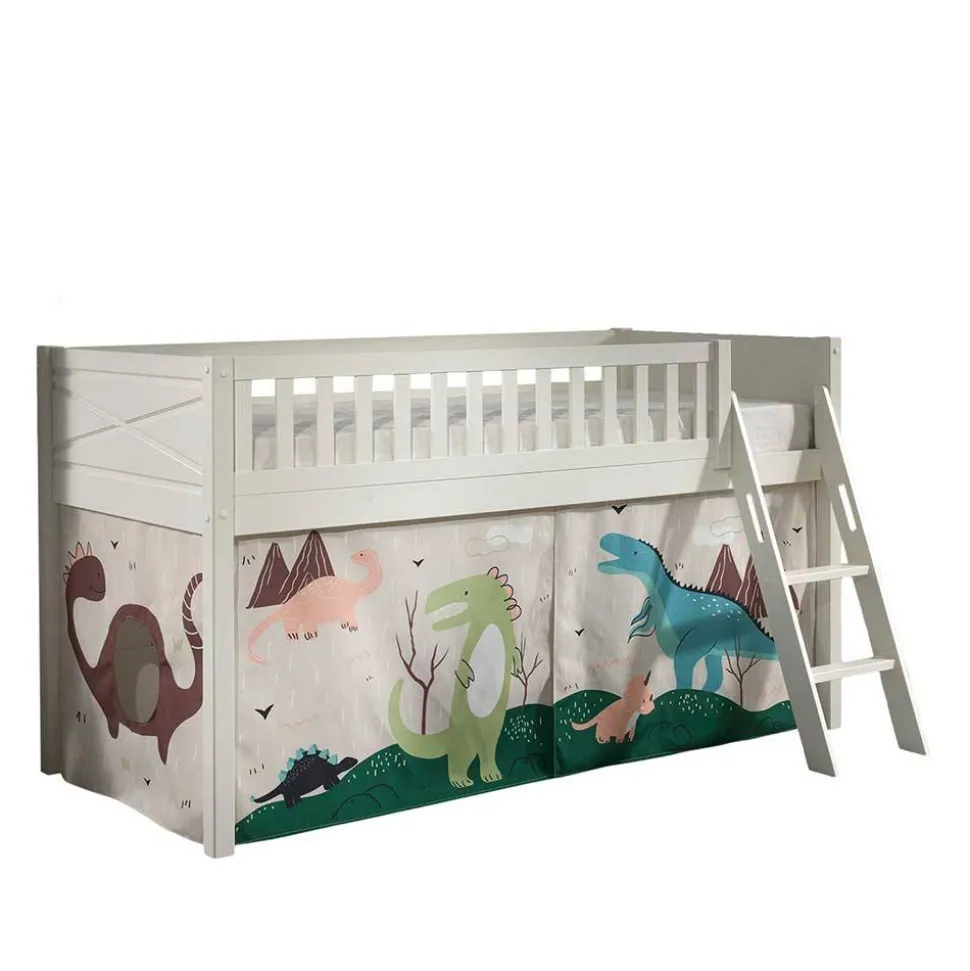 Hochbett Dinos in Weiß - Synaro