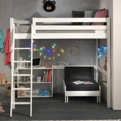 Hochbett in 140x200 oder 90x200 - Dronja (dreiteilig)