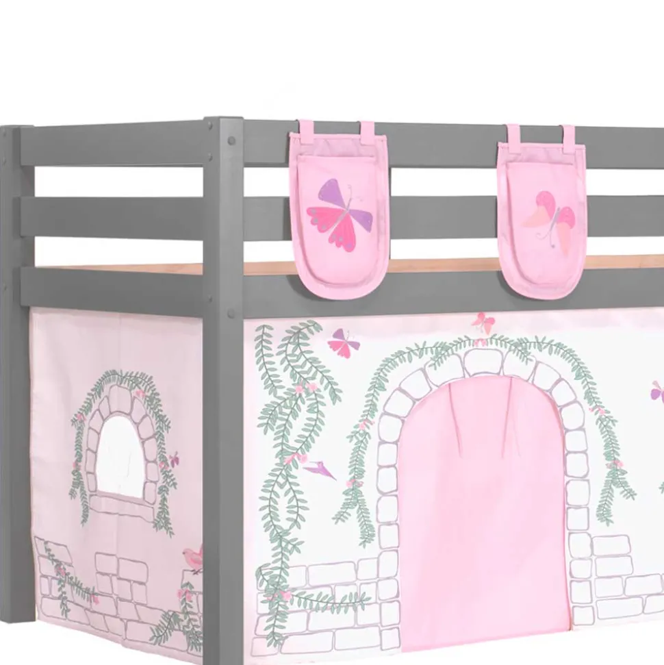 Hochbett mit Schmetterling & Vogel Motiv - Guern