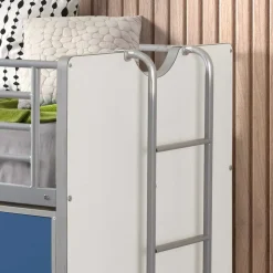 Hochbett Musty in Weiß-Blau