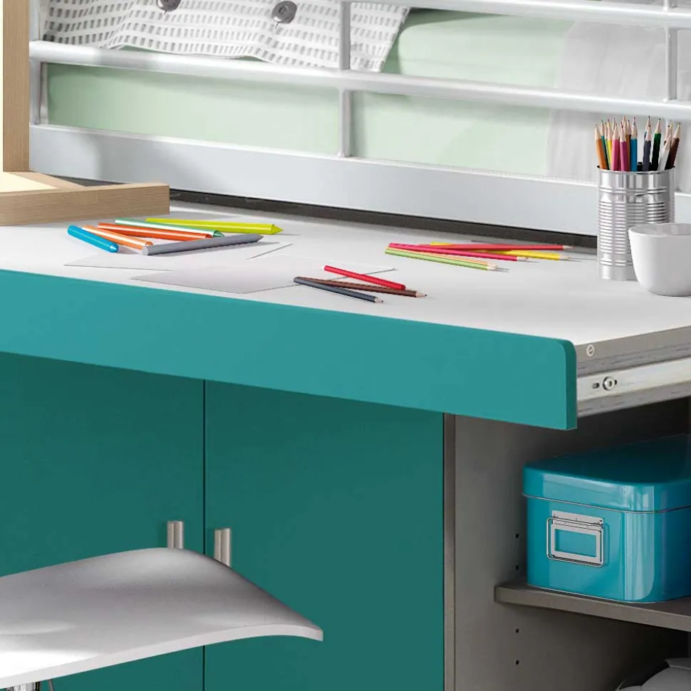 Hochbett Nowy in Blau