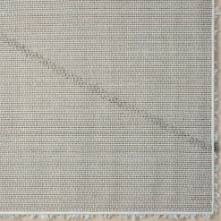 Hochflor Teppich in Creme und Schwarz - You