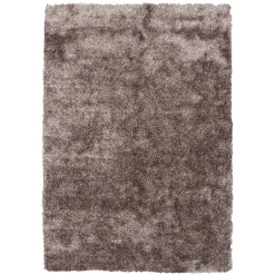 Hochflor Teppich in Taupe - Colombaia
