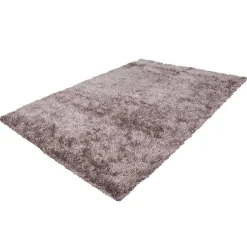 Hochflor Teppich in Taupe - Colombaia