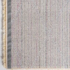 Hochflor Teppich Läufer in Gelb und Creme - Luzifania